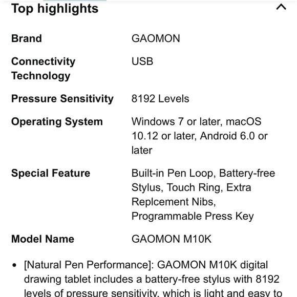 New Gaomon M10K 2018 Version Battery-Free Graphics Tablet - Picture 5 of 10